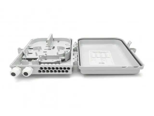 Buiten FTTH-box voor 16 kabels en 16x LC/DX of 16x SC/SX