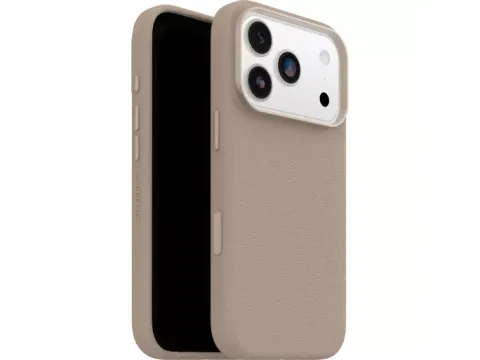 OtterBox Symmetry Leather iPhone 17 Pro hoesje grijs