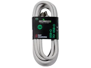 Kabel Green Mouse USB-C naar USB-C data Woven 2m - 1