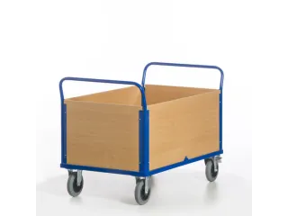 vierwandwagens,draagverm. 600kg,laadvl. LxB 1200x770mm,houtplaat - 6