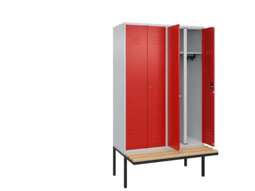 locker voor scheiding van kleding,HxBxD 2120x1200x815mm,4vak