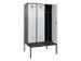 locker met bank,voor scheiding van kleding,HxBxD 2120x1200x815mm,3vak