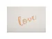 Livre d'or 140 pages tranche or - Format 21x19cm - LOVE Blanc - Blanc