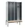 locker met bank,HxBxD 2120x1200x815mm,4vak,vak B 300mm,cilinderslot