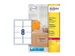 laseretiket Avery 99,1x67,7mm transparant 25 vel 8 etiketten per vel
