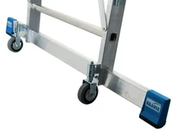 verrijdbare treden-platformladder eenzijdig 8treden stand H 1 9m