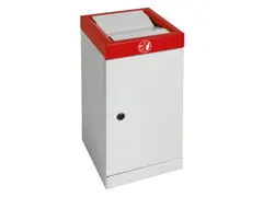 afvalbak,niet-brandbaar,30l,HxBxD 600x300x300mm,binnenbak staal