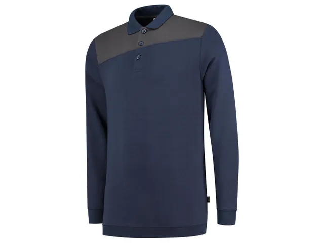Tricorp 302004 Bicolor polosweater, marine/grijs, maat S, per stuk