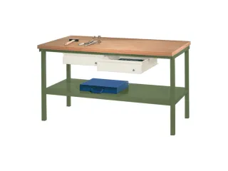 Werkbank 900x1500x700mm 2laden Frame/behuizing Ral6011 Front Ral9010 - 2