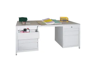 werkplaatsbureau,HxBxD 720x1700x800mm,RAL7035,front RAL7035 - 1