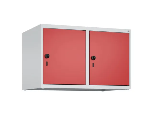 opzetkast,v. locker,2vak.,vak B 400mm,HxBxD 500x800x500mm,draaigrendel