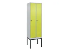 locker,HxBxD 2120x600x500mm,2vak,vak B 300mm,draaigrendel