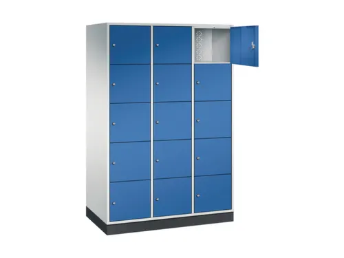 grootvolume-lockersysteem,RAL 7035/RAL 5010,HxBxD 1950x1220x600mm