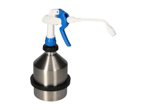 sproeifles,RVS,1l,HxØ 300x165mm,spuitstuk,m. pomp,sproeier