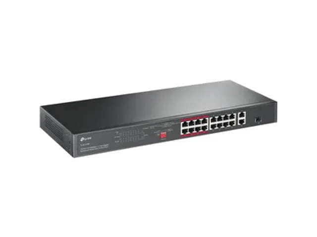 16-Poorts switch 10/100Mbps + 2-Port Gigabit Rackmount