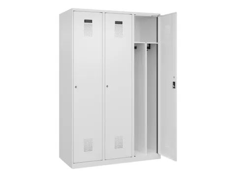 locker voor scheiding van kleding,HxBxD 1850x1200x500mm,3vak