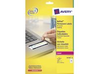 OUTLET Laseretiket Avery 63.5x33.9mm Wit 20 Vel