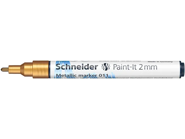 Metallic marker Schneider Paint-It 011 2mm goud metallic