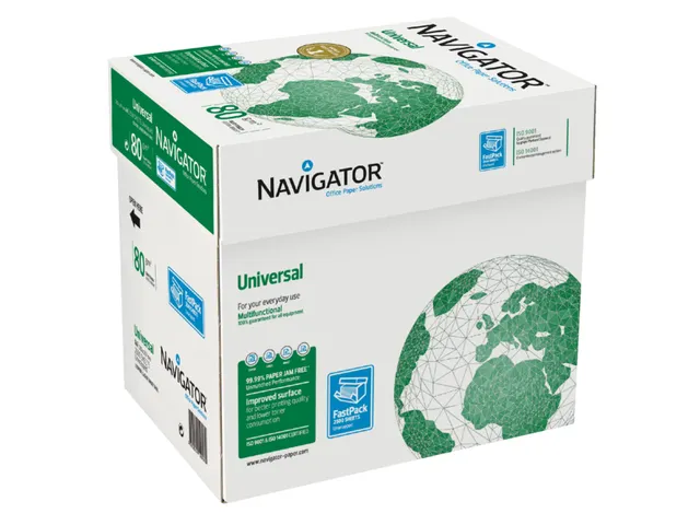 Kopieerpapier Navigator Universal Nonstop A4 80 Gram Wit