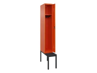 locker met bank,HxBxD 2120x300x815mm,1vak,vak B 300mm,cilinderslot - 1
