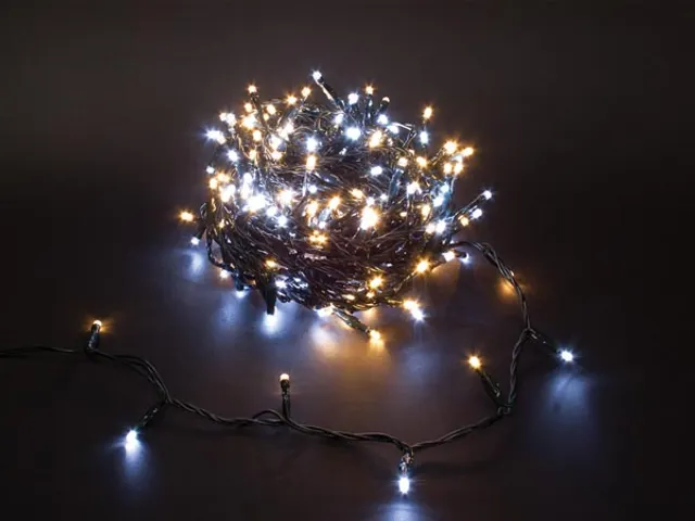 Duolight - 20m - 300 Leds - WIT- En Warmwit - Groene Kabel - Modulato