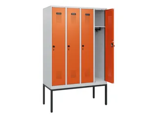 schoollocker,HxBxD 1950x1200x500mm,4vak,vak B 300mm,draaigrendel - 1