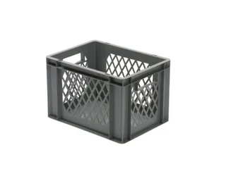 Euronorm-Stapelbak 24l H X L X B 270x400x300mm Grijs - 1