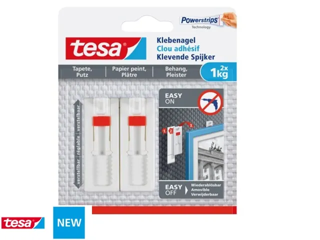 Klevende spijker Tesa behang en pleisterwerk verstelbaar 1kg