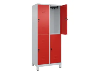 dubbeldekse locker,HxBxD 1950x800x500mm,2x2vak.,vak B 400mm - 2