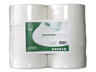 Toiletpapier 240218 Mini Jumbo Recycled Wit 2-Laags 12 rollen - 1