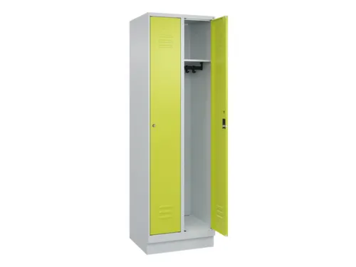 locker,HxBxD 1950x600x500mm,2vak,vak B 300mm,cil.-slot,sokkel