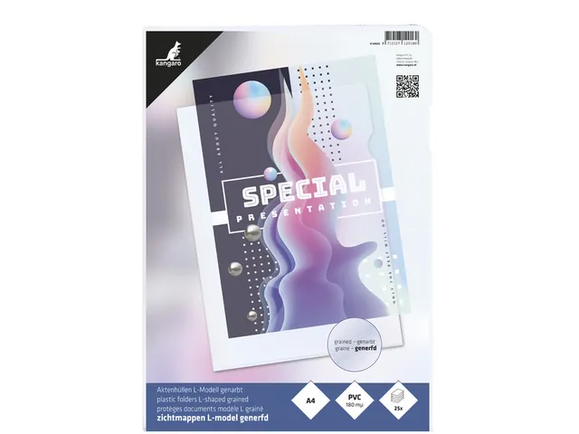 L-map Kangaro A4 Pvc 0.18 Transparant Generfd