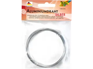 Aluminiumdraad Folia 1mmx5m zilver - 1