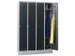 lockerkast,HxBxD 1850x1200x500mm,4vak,RAL7035,front RAL5012