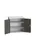 universele kast,HxBxD 800x800x550mm,2xStalen bodem,draaigrendelslot