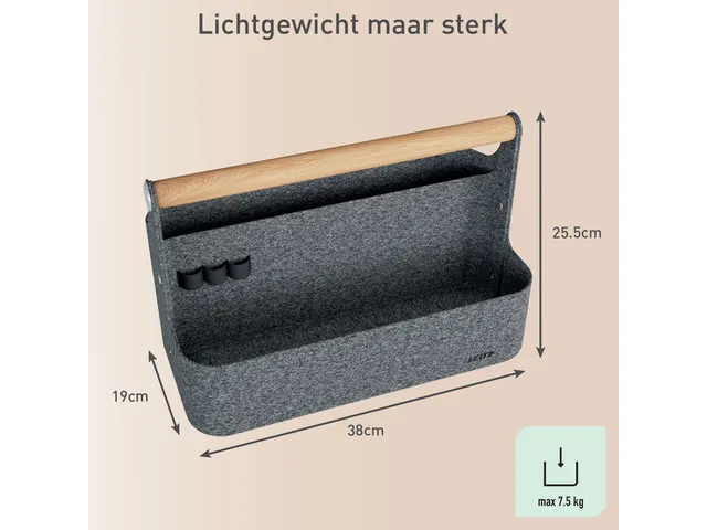 Bureau organizer Leitz draagbaar donkergrijs