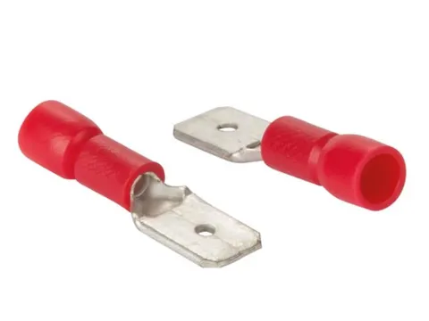 Mannelijke Connector 6.4mm Rood