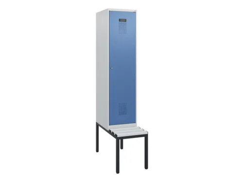 locker met bank,HxBxD 1950x400x815mm,1vak,vak B 400mm,cilinderslot