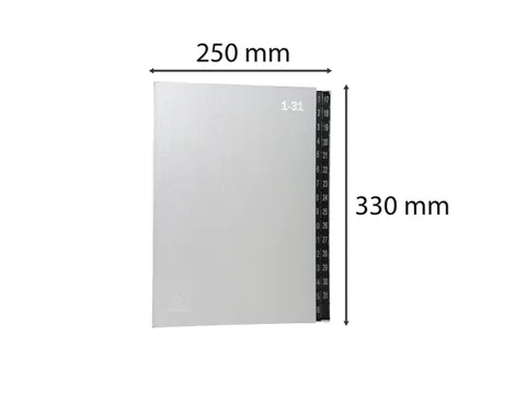 Sorteermap Ordonator 1-31 32vak zilver