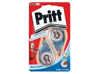 Correctieroller Pritt Mini Roller 4.2mmx7m Blister 2e halve prijs - 2