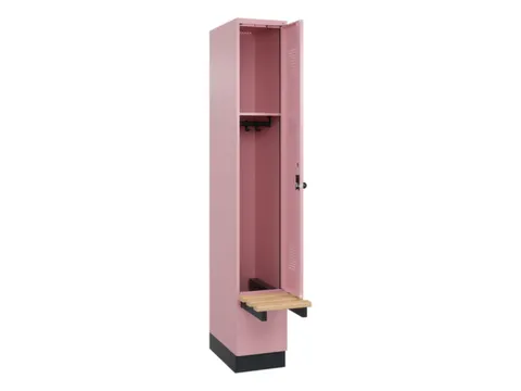 locker met bank,HxBxD 1950x300x815mm,1vak,vak B 300mm,draaigrendel