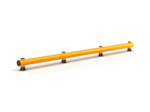 Aanrijdbeveiligingsbarrière Enkele Plank V. Binnen/Buiten 390x6000mm