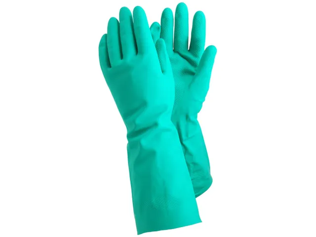 Tegera 48 nitril handschoenen, groen, maat 9, per 6 paar