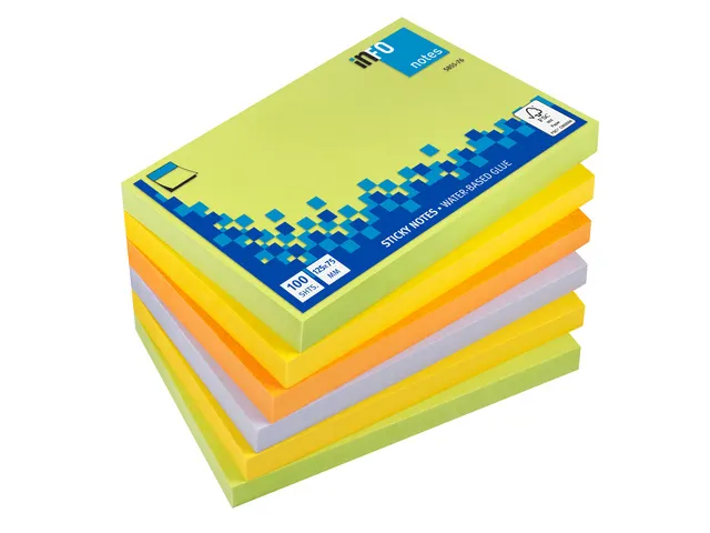 Notitieblok 125x75mm Assorti Spring Pak A 6 Blok