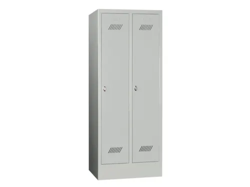 lockerkast v. kinderen,HxBxD 1600x630x500mm,2vak,RAL7035,front RAL7035