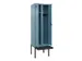 locker met bank,voor scheiding van kleding,HxBxD 2120x600x815mm,2vak