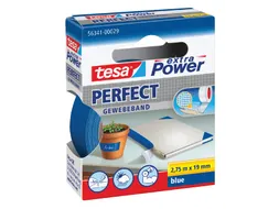 Plakband Tesa textiel 19mmx2.75m blauw