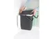 Inbouwafvalemmer Sort & Go 2x12 Liter Jade Donkergrijs