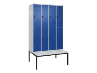 Dubbeldekse dekenkist,HxBxD 2120x1200x815mm,4x2vak.,vak B 300mm - 1