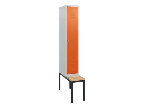 locker met bank,HxBxD 1950x300x815mm,1vak,vak B 300mm,cil.-slot